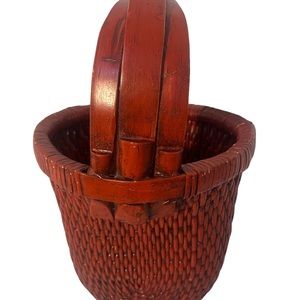 Antique Asian Fishing Basket